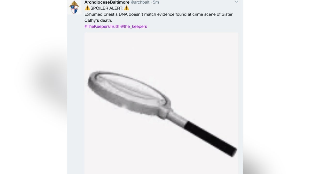 Aartsbisdom Baltimore twitter screenshot