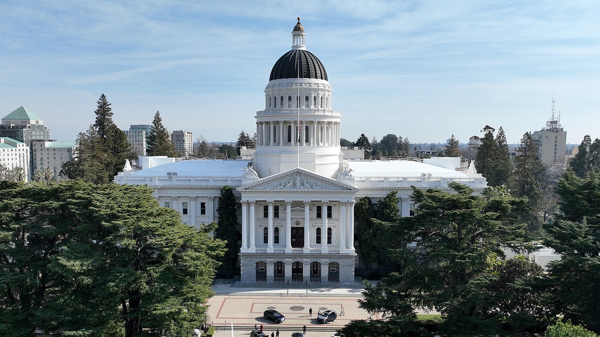 Luchtfoto van het Capitool van Californië