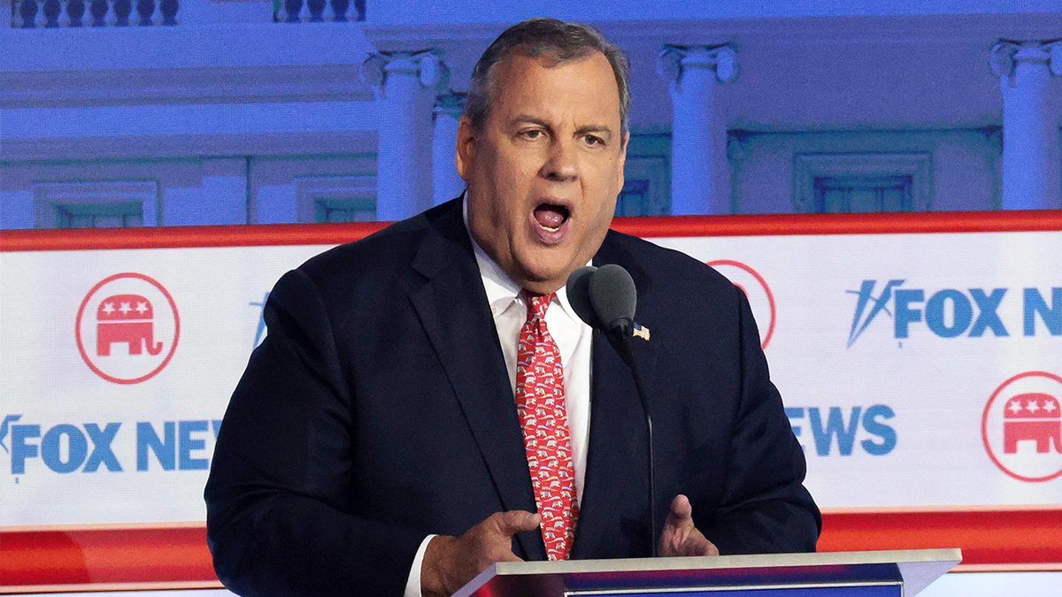 Chris Christie tijdens het eerste debat