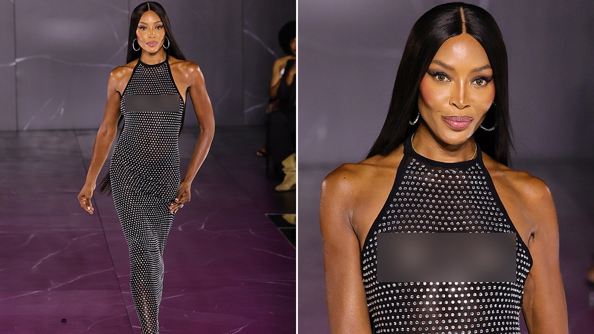 Naomi Campbell bij NYFW