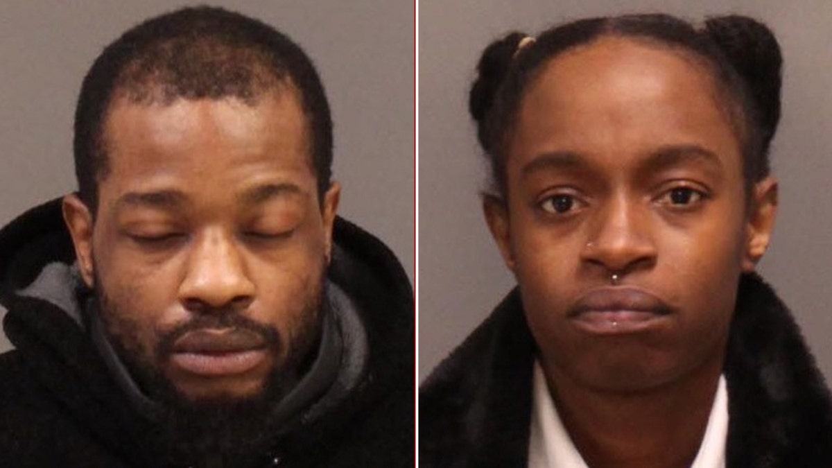 Mugshots van Dominique Bailey, 28, en de 30-jarige Kevin Spencer
