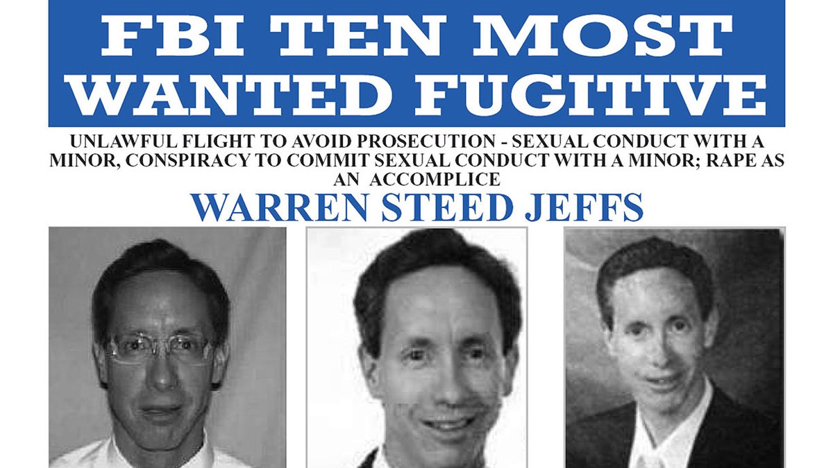 Warren Jeffs 10 meest gezochte FBI-leden