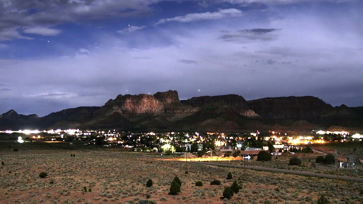 De bergen van Colorado bij nacht