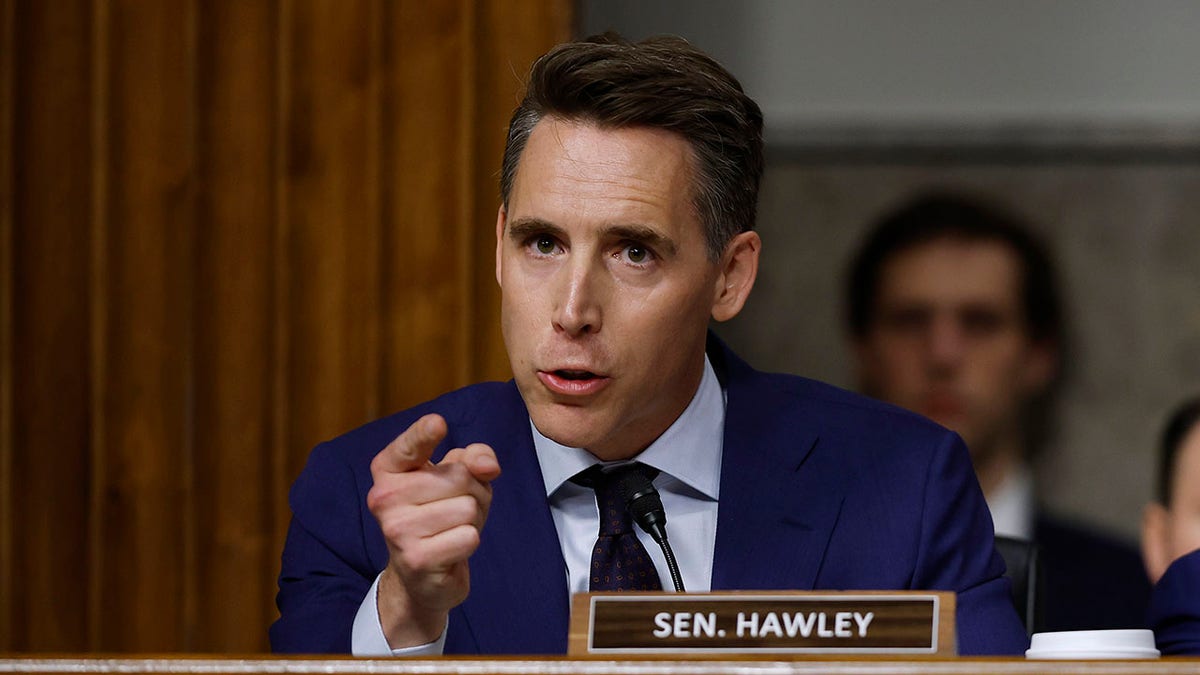 Sen. Josh Hawley, R-Mo., tijdens een hoorzitting